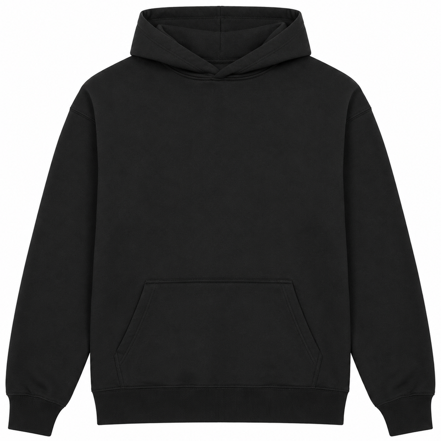 Kids Custom Printed Hoodie — Design Your Own Black