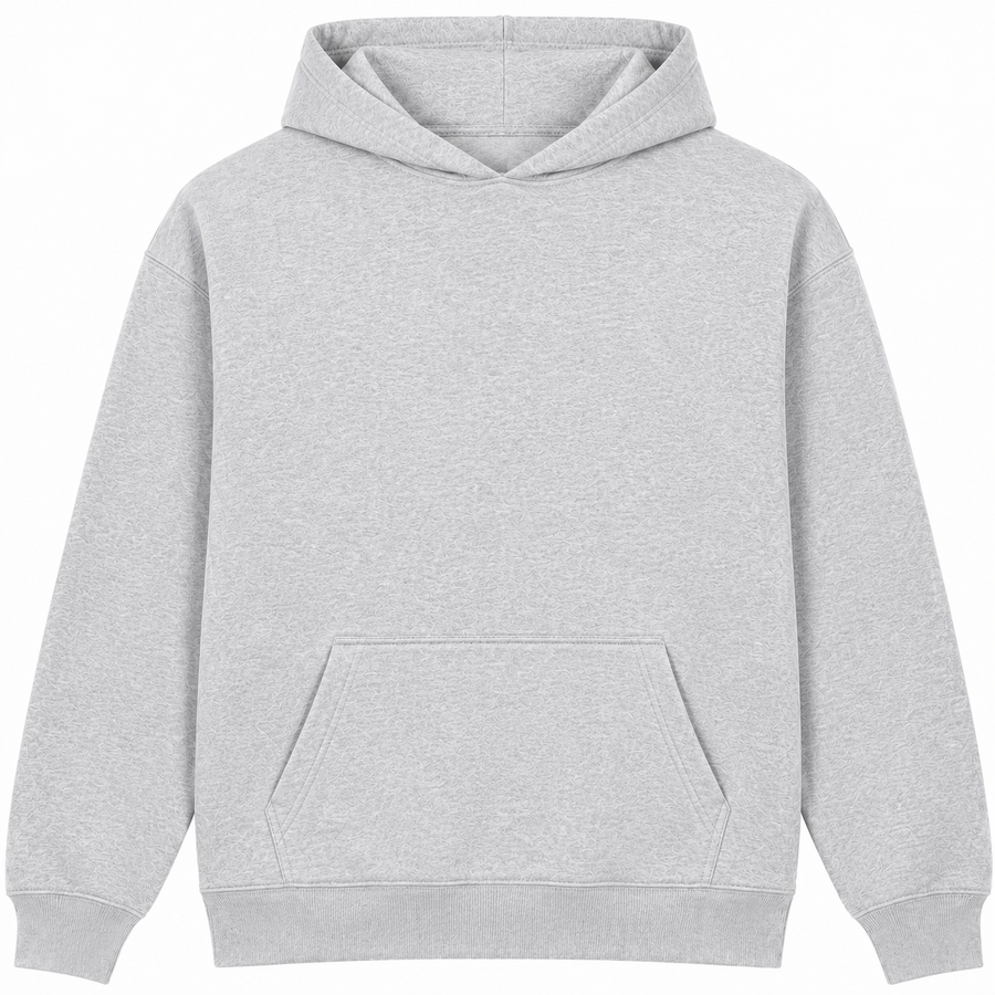Kids Custom Printed Hoodie — Design Your Own Heather Grey