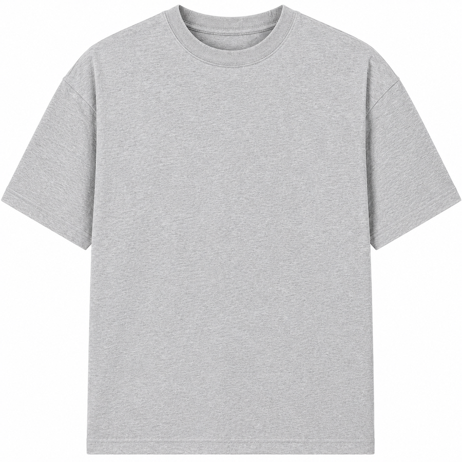 Custom Printed Adults Unisex T-Shirt — Design Your Own Heather grey