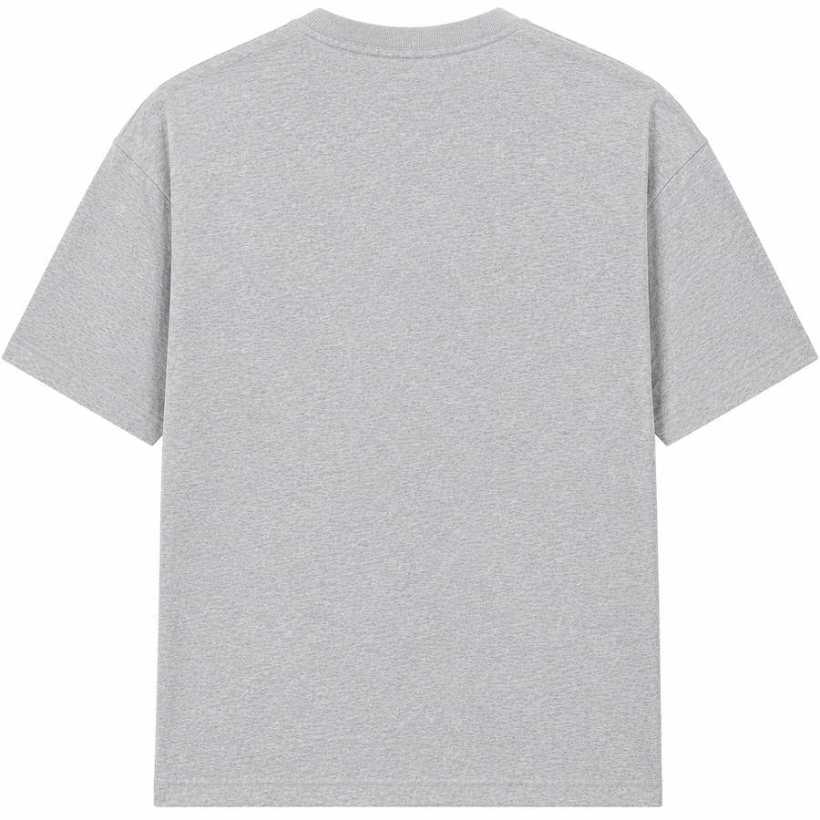 Custom Printed Adults Unisex T-Shirt — Design Your Own Heather grey back