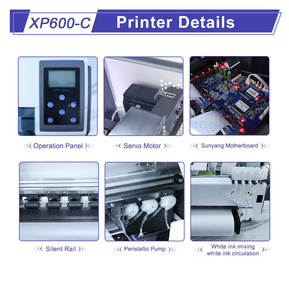 ATD Dual Head 30cm XP600 DTF PRINTER & OVEN