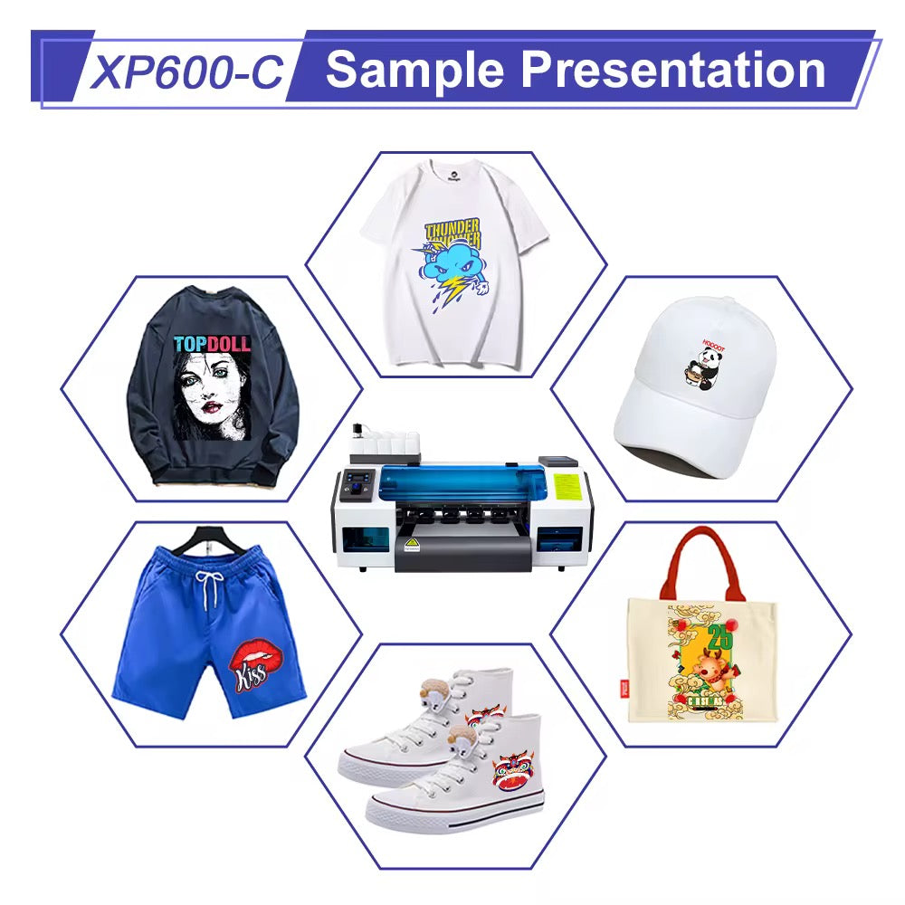 ATD Dual Head 30cm XP600 DTF PRINTER & OVEN