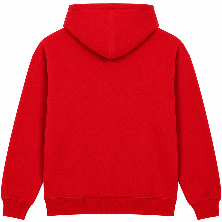 Kids Custom Printed Hoodie — Design Your Own Red Back