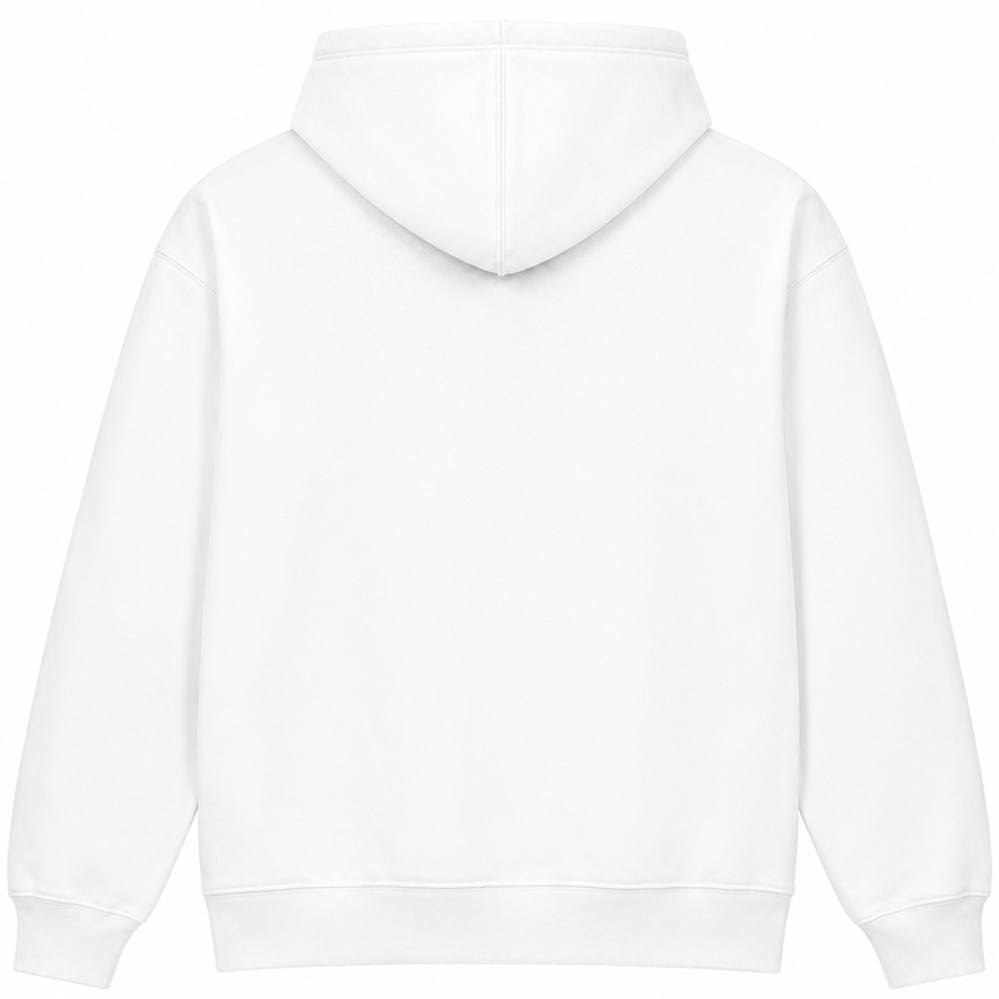 Custom Printed Adult Unisex Hoodie — Design Your Own White Back